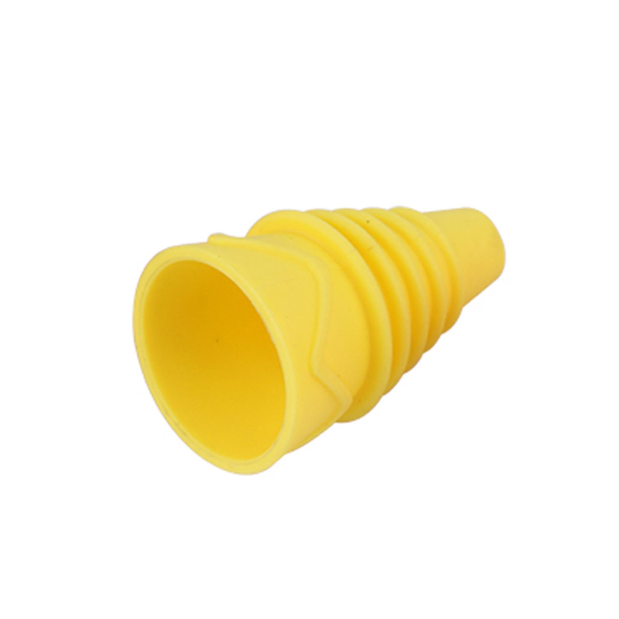 

10 шт. Силиконовая воронка для ловли плодовых мушек, Ловушка для плодовых мушек, Уличная ловушка для мух, Комнатная ловушка для плодовых мушек с воронкой для ловли насекомых жёлтый