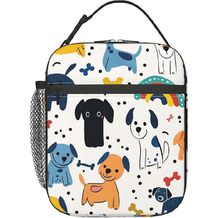 Reusable Butterfly Lunch Box for Kids Girls Boys Women Adult, Insulated Botanical Lunch Bag,Polyester Cooler Retro Handbags Case for School Picnic