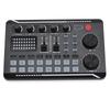 F998 Sound Card DJ Equipment Microphone Sound Card Console Studio Sound Card Kit Cable Phone Mixing Computer Live Voice Mixer