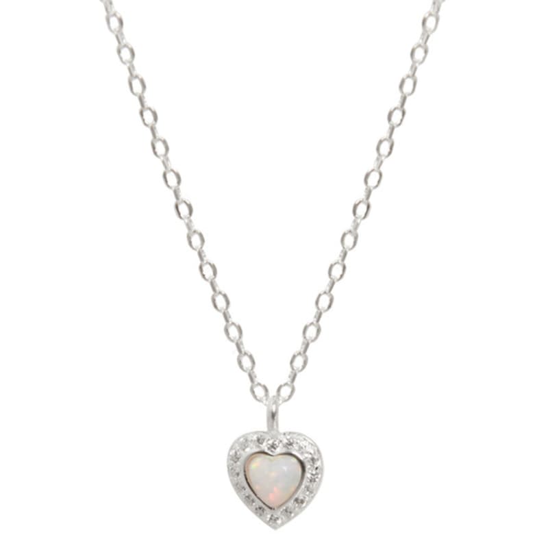 SCALETTO [Exclusive] WIL207 Opal Heart Necklace