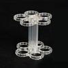 2Pcs Vase Flower Frog Reusable Clear Flower Arrangement Holder Flower Stem Holder Grid for Arranging Flowers Wedding Bridal Shower Party Decor