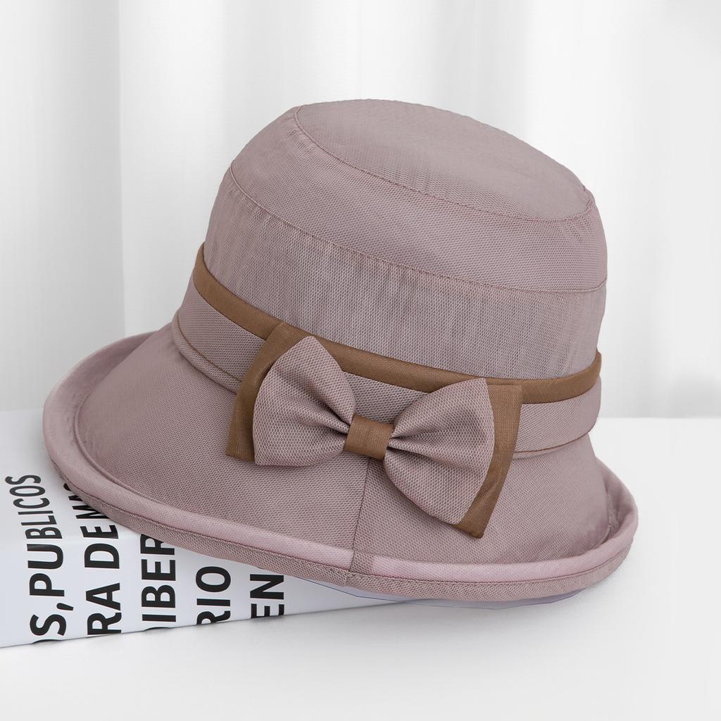 Hat woman middle-aged elderly summer mother thin sun hat breathable basin hat cool hat bucket hat sun hat