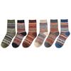 Retro Double-needle Double-path Men's Socks, Colorful Breathable and Fashionable, College Style Men's Socks, Ethnic Style