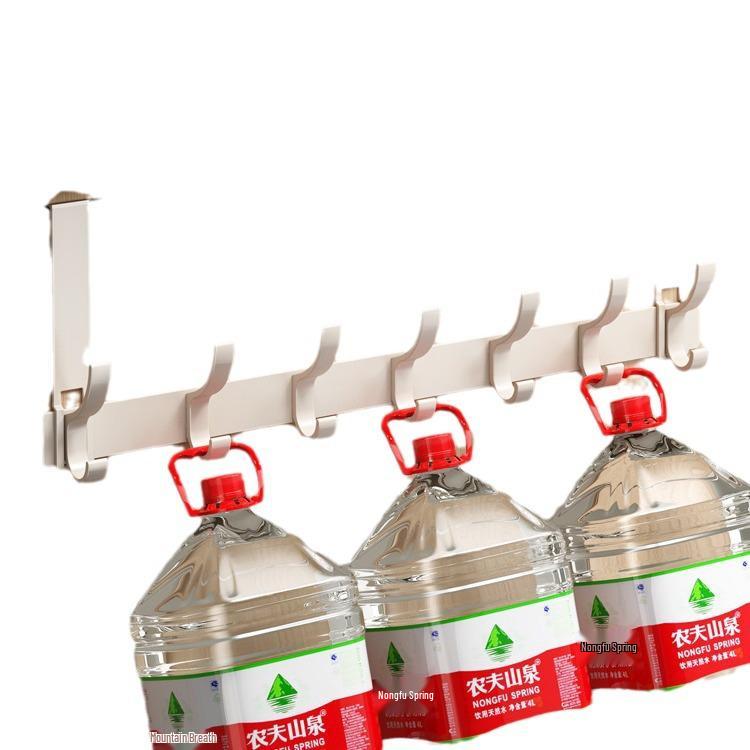 Over-the-Door Coat Rack & Shelf Combo - No-Drill Hanger for Bedroom & Doorway