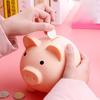 Cute Small Shatterproof Home Decor Pig Shaped Coins Storage Box Birthday Gift Money Bank Piggy Bank