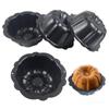 4 Pcs Carbon Steel Fluted Cake Mold Nonstick Muffin Cups Round Mini Cake Pan  Brownie
