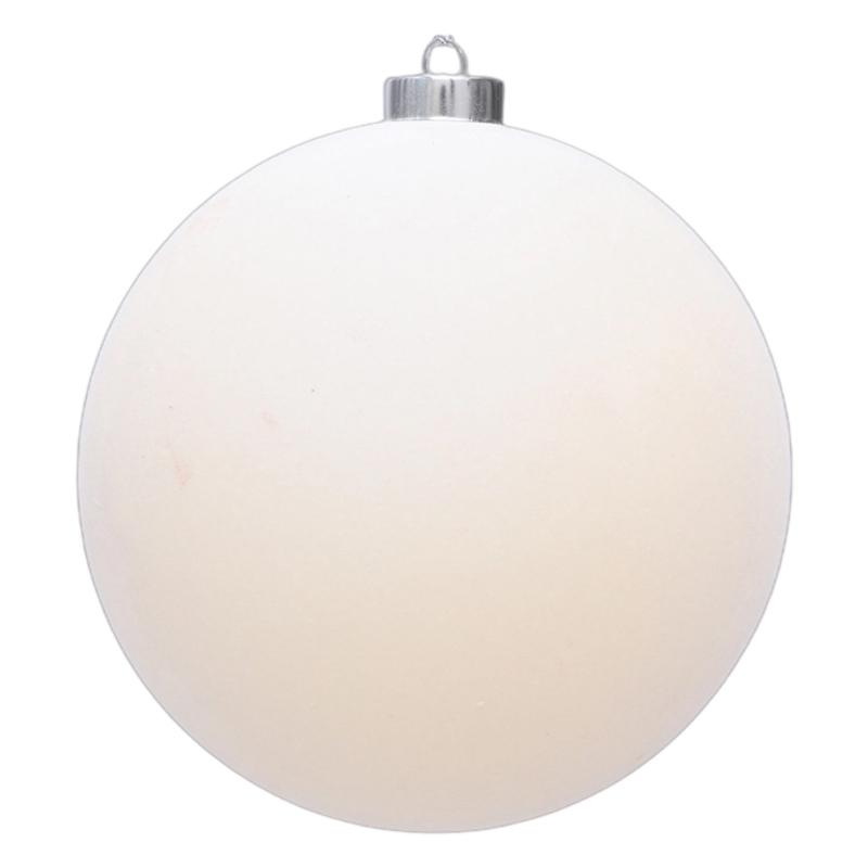Velvety Christmas Ball Decorations Shatterproof Plastic Decorative Baubles Ornament for Christmas Tree Mantels Staircase