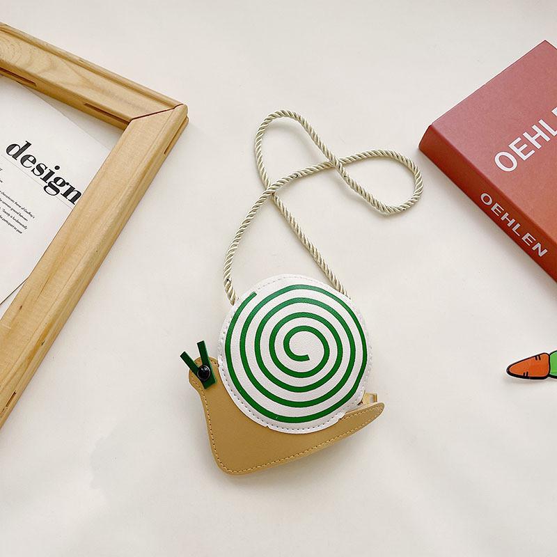 

Snail Bee Ladybug Print Mini Trendy Stitching Daily Accessories Children Bag слоновая кость