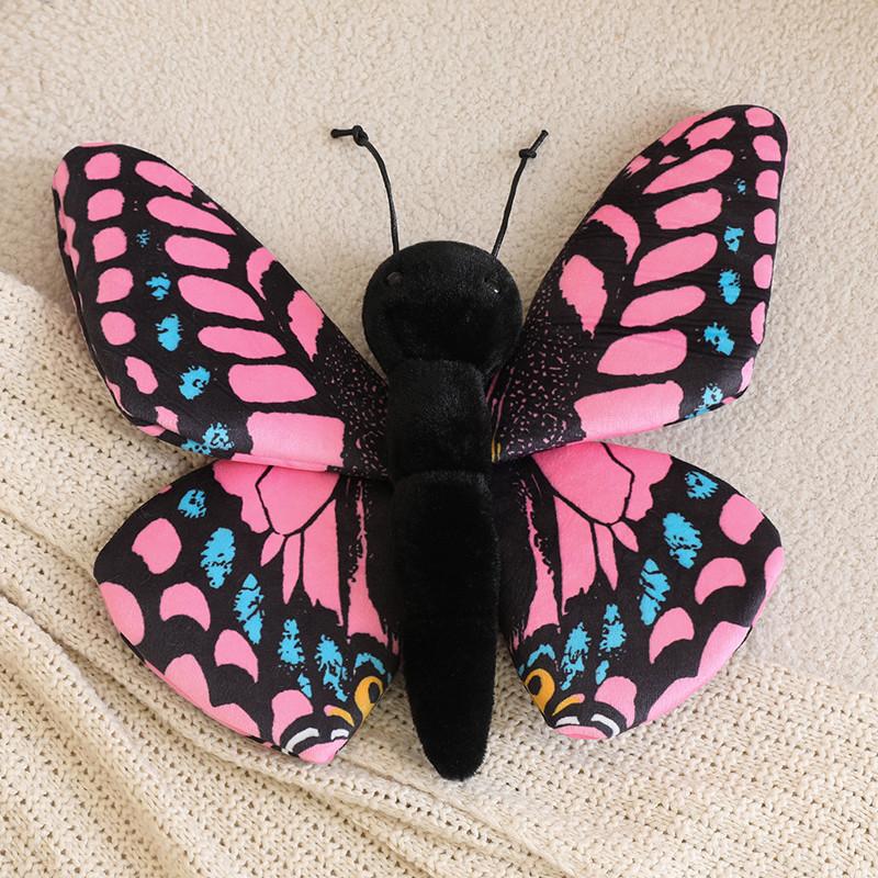 Simulation Insect Plush Toy Stuffed Butterfly Nature World Animal Small Colorful Decor Plushie Party Prop Girlfriend Gift