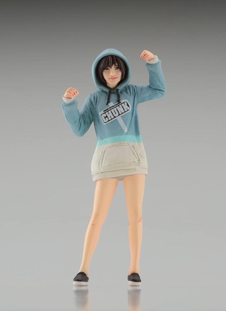 Hasegawa Creator Works Series Mechatro Chunk Grayish Mint Support Girl scale plastic model 64793 No.02 + 1/35 color-coded