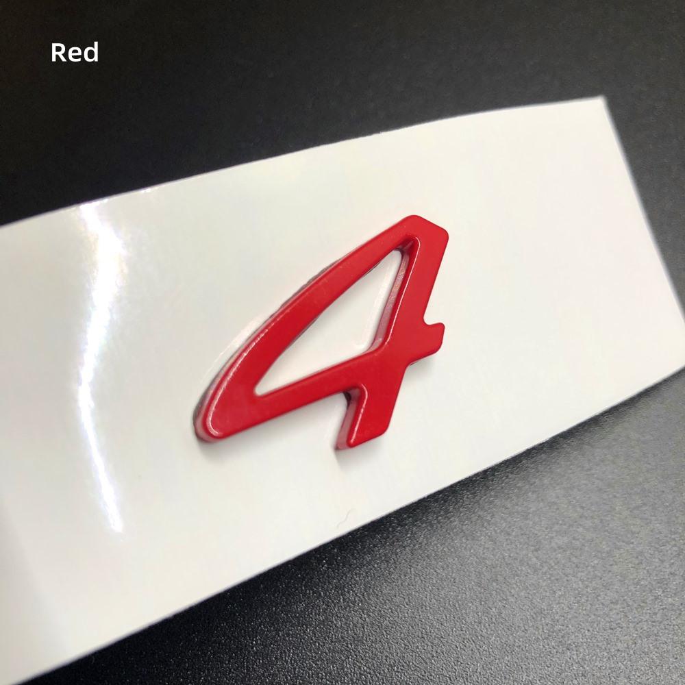 1Pc 3D Turbo 4 S Logo Car Emblem Accessories for Panamera Cayman Boxster Cayenne Macan