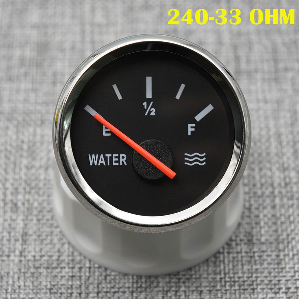 100mm 150mm 200mm 250mm 400mm Fuel Level Sensor 0-190 ohm 240-33ohm Water Level Guage Meter 52mm Gauge for Boat Car Customized