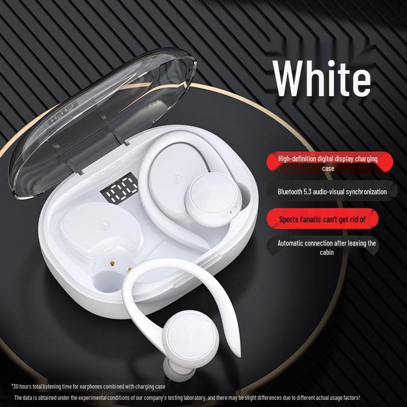 2024 New Wireless Sport Ear-hook Bluetooth Headphones: Ultra-Long Battery Life, Noise Cancelling, In-Ear Design for Men and Women