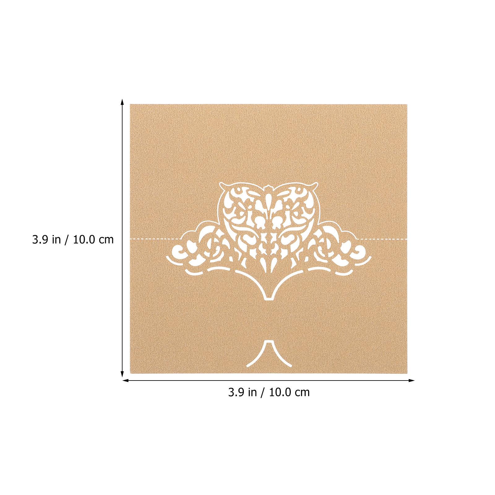 

50Pcs Love Heart Hollow Out Paper Place Cards Vintage Rustic Wedding Seat Name Cards Table Name Card for Banquet Party Cafe светло-коричневого