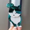 Cartoon Cute Three-color Cat Animal Brooch Pin New Men's and Women's High-end Badge