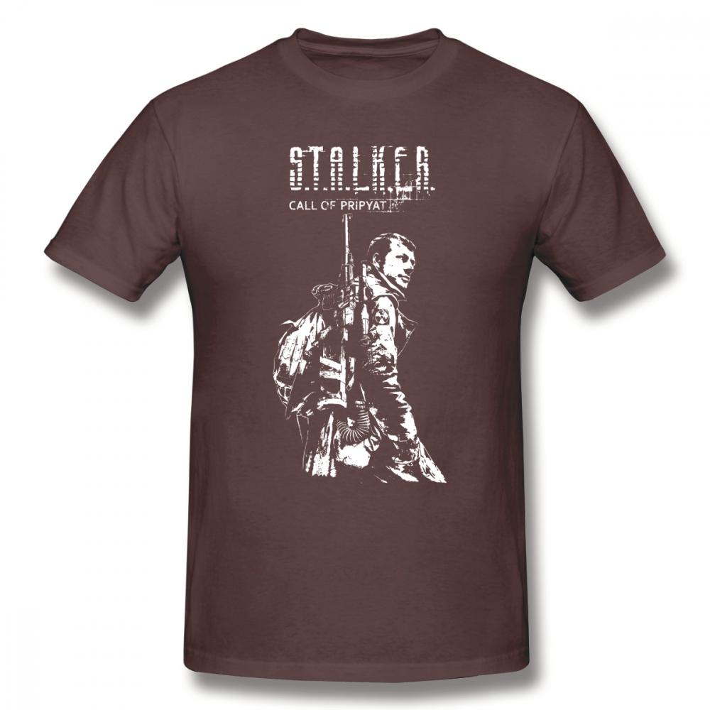 Stalker Game T Shirt Stalker COP White TShirt 100 Cotton Male Tee Shirt Print Casual ShortSleeve Plus size Awesome Tshirt