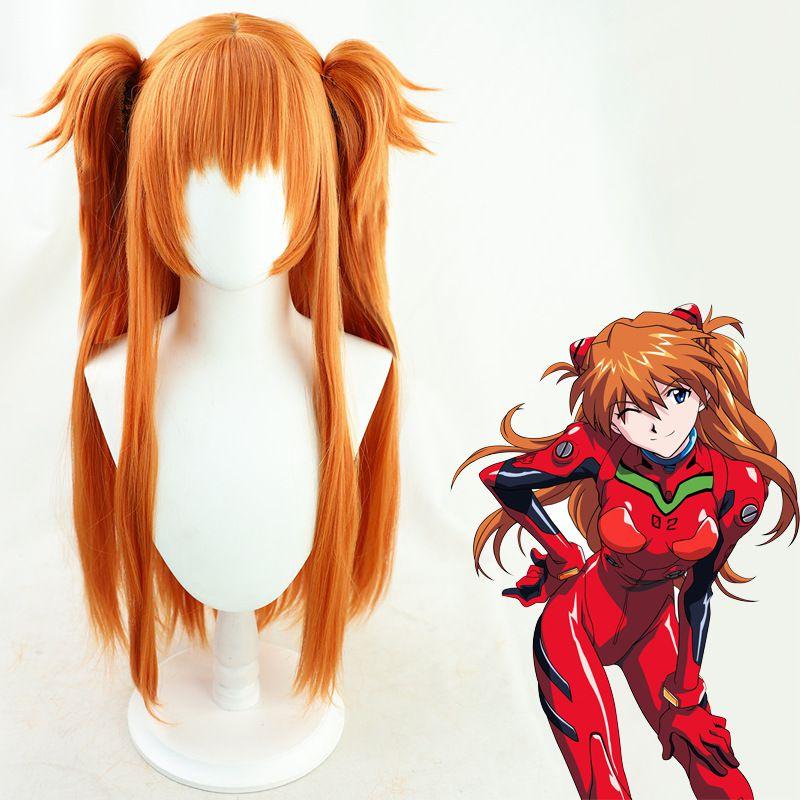 Asuka Eva Wig Cosplay Adult Anime Party Costume Accessory Halloween Con Comic