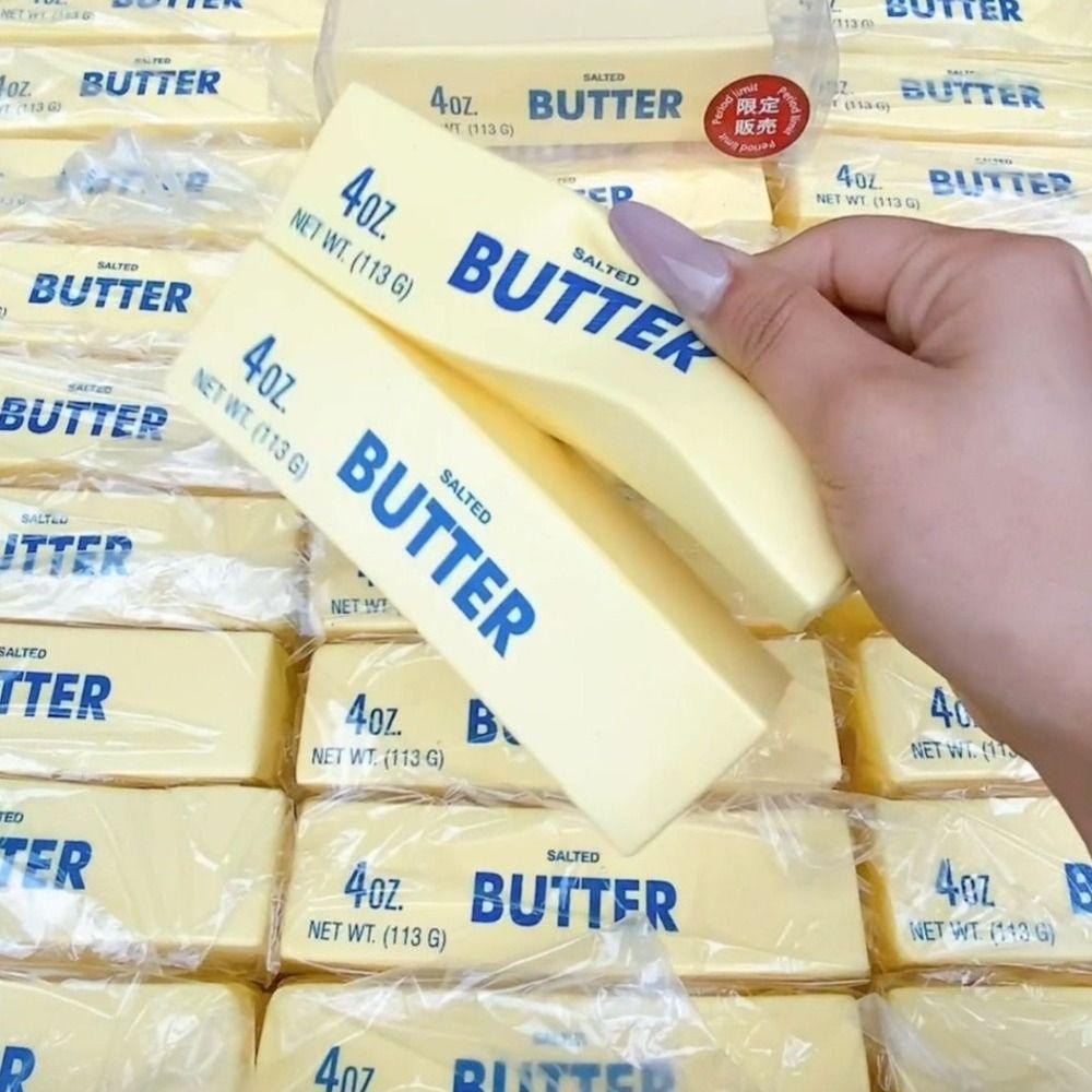 Sensory Squeeze Butter Bar Release Hand Squeeze Fidget Toy Butter Stick Squeeze Toy For Adult