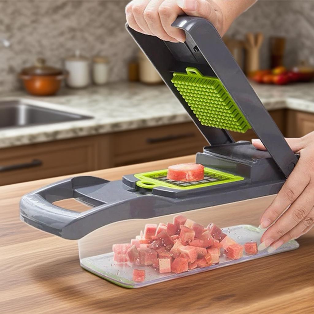 Hot Selling 16 In 1 Multifunctional Vegetable Chopper Container Stainless Steel Kitchen Accessory Durable for Home Use