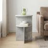 Side Table Concrete Grey Ø 39.5 x 55 cm Particleboard