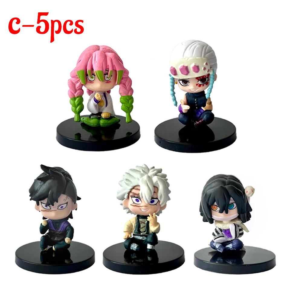 

Q Posket Figure Wholesale Demon Slayer Mini Figurine 5Pcs 10Pcs 12Pcs 15Pcs Sets Kimetsu No Yaiba Small PVC Dolls Desktop Decora