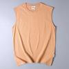 Export Men's Tail Goods Summer Fashion Brand Cotton Sports Undershirt Vest Loose Casual Workout Sleeveless Waistcoat T-shirt