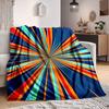 1pc Radiant Colors Blanket, Lightweight Flannel Throw Blanket for Sofa, Bed, Travel, Camping, Living Room, Office, Couch, Chair, and Bed