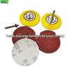 3-Inch Flocked Sandpaper Pad with Handle, 75mm Suction Cup for Electric/Pneumatic Grinder