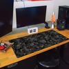 Japanese Clouds Smoke Seigaha Wind Mouse Pad Large Desk Mat Keyboard Ergonomic Office Rubber PC Non-slip Anti-fray Home Custom