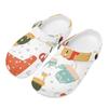 Cartoon Printed EVA Clogs Unisex Quick Dry Slip On Flexible Garden Shoes Beach Pool Bathroom Home Summer Sandals Comfort Fit