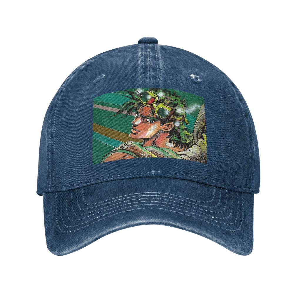 Jojo Bizarre Adventure Joseph Joestar Anime Denim Cap Casual Baseball Caps Adjustable Hat Summer Unisex Baseball Hats