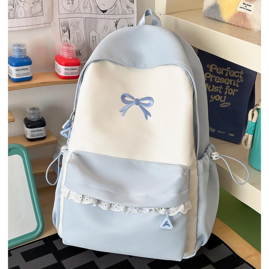 Schoolbag School Bag Junior High School Girls High School Students Large Capacity Waterproof Backpack Versatile High Value Primary School Fifth and