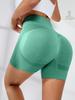 Women's Quick-Dry High Waist Seamless Yoga Shorts - Peach Butt Fit for Fitness and Running