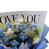 Crochet Flower Bouquet Knitted Mother's Day Gift Completed Ornament for Teacher’