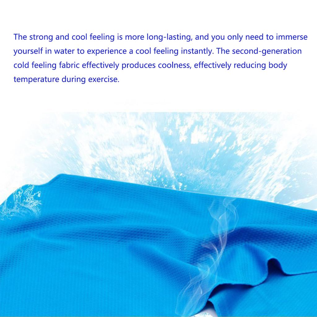 Yoga Ice Feel Sweat Wiping Towel, Yoga Auxiliary Towel, Sports Sweat Wiping and Absorption Sweat Quick Drying Exercise Towel