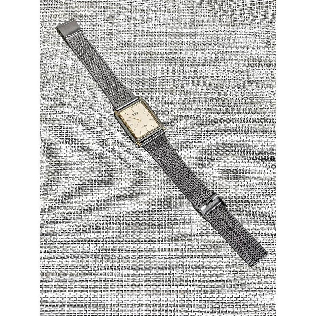 Used [Vintage 1984 Good Condition/Working] SEIKO DOLCE / Tank / Ultra-thin / SGP30 Gold Plated / Sapphire / Wristwatch