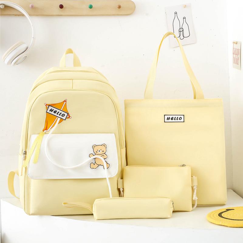 The Schoolbag Is Small and Fresh, the New Schoolbag Is Female, Simple and Large-capacity, Light and Casual Backpack, Cute, Primary School