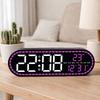 Temperature Display Electronic Wall Clock Date Display 12/24H Display Digital LED Clock Brightness Adjustment Calendar Display