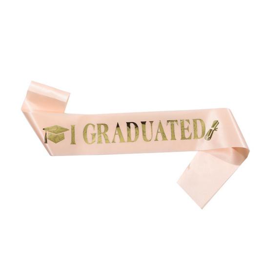 Graduation Sash Class of 2026 Grad Honor Sash I Graduated Satin Sash for Congrats Graduates Party Supplies