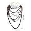 Retro Beaded Long Fringe Necklace Imitation Pearl Sweater Chain Stylish Elegant Women'S Jewelry Unisex Accessories Gift