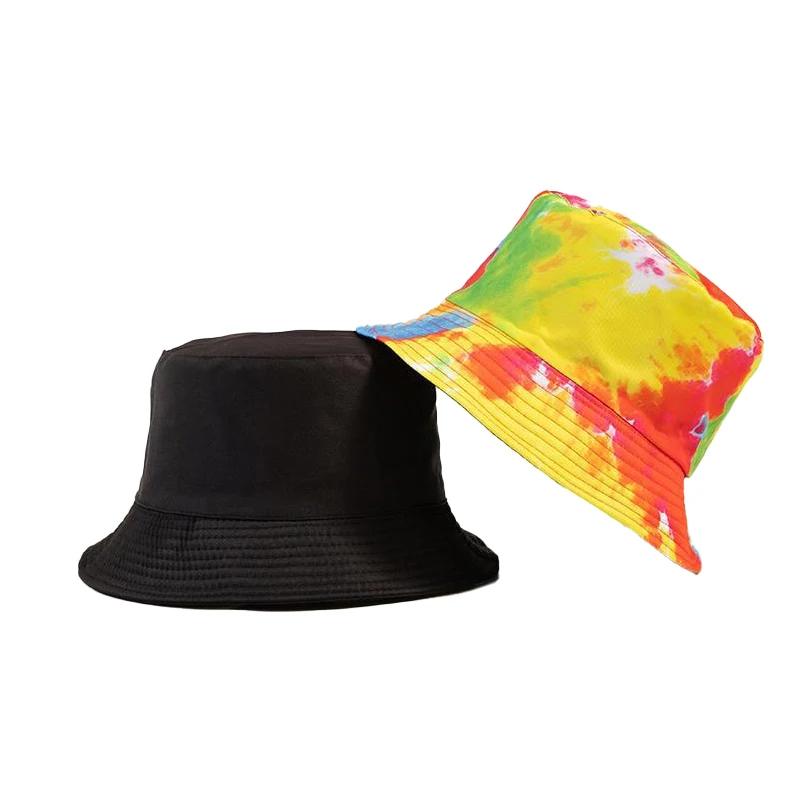 New Street Graffiti  Men's Bucket Hat Double-Sided Hip Hop   Outdoor Women Caps Beach Sun Protect Fishing Unisex Bonnet