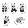 5xMini Glowing Panda Figurines Resin Statue Micro Landscape Ornament Glowing In Dark Miniature Decor for DIY Phone Case