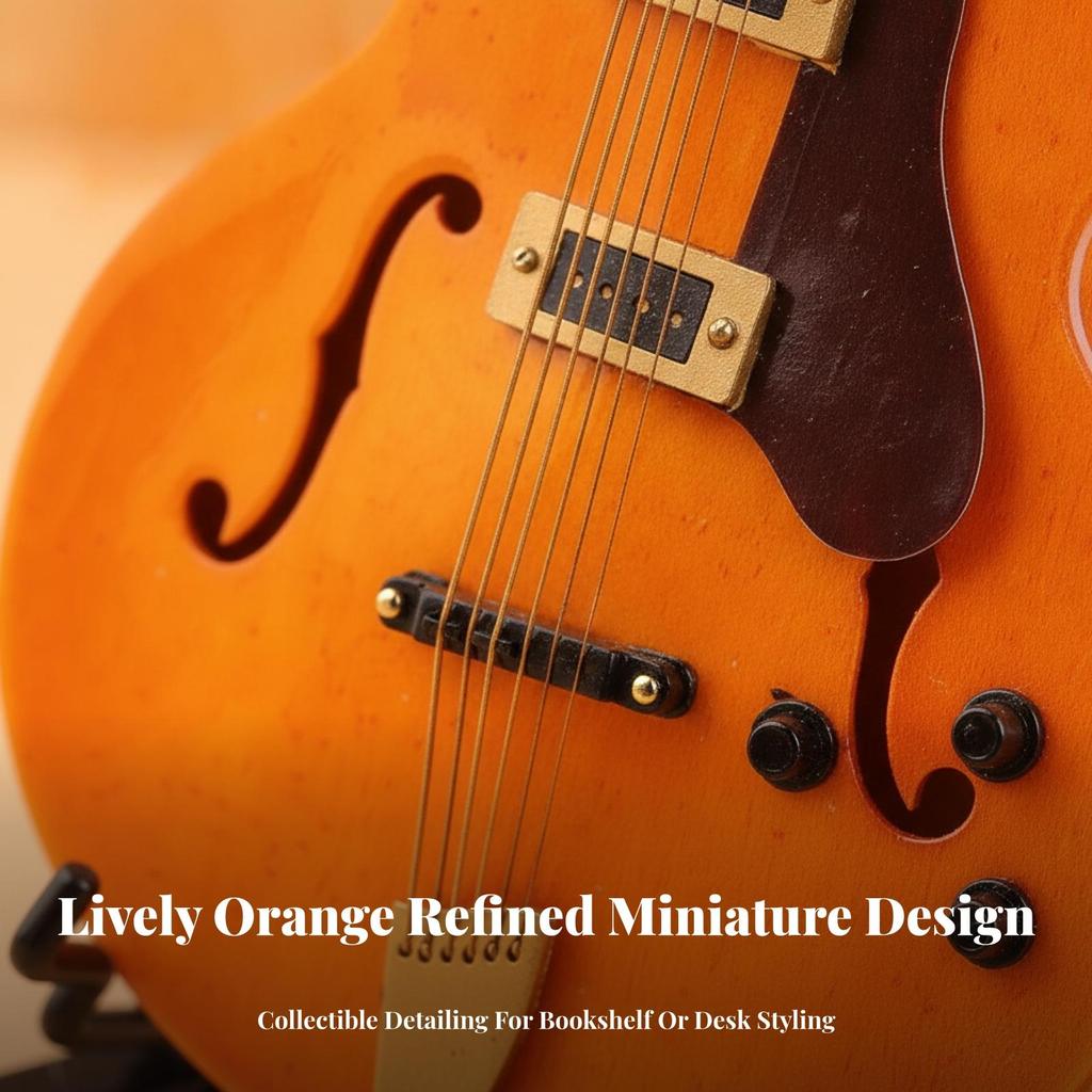 Decorative Ornament Realistic Miniature Electric Guitar Model Detailed