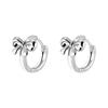 1Pair Jewelry Bowknot Earrings For Women Metal Vintage Harajuku Cool Y2K Earrings Charm Aesthetic Gift