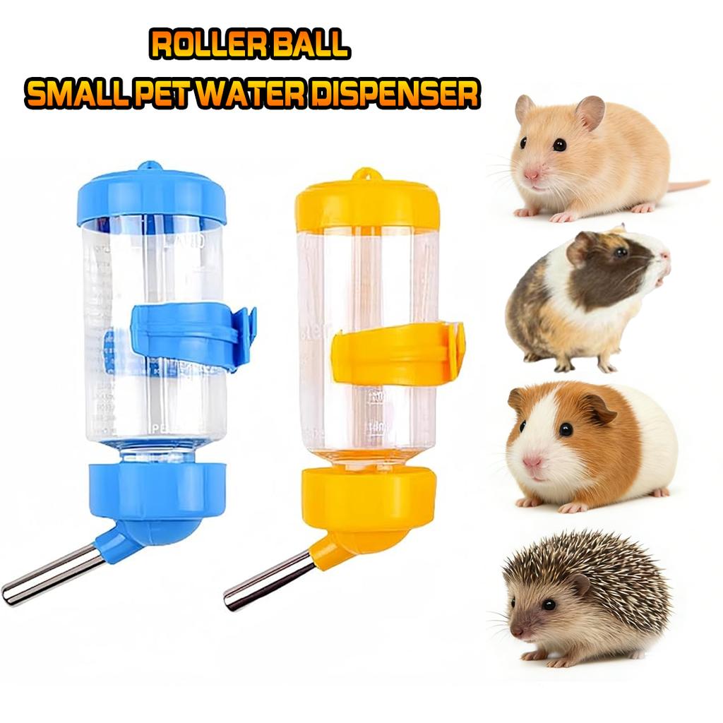 Hamster Water Bottle Hanging Small Pet Water Dispenser Roller Ball DrinkingBottleForGuinea Pig Hedgehog WaterFeeder Pet Supplies