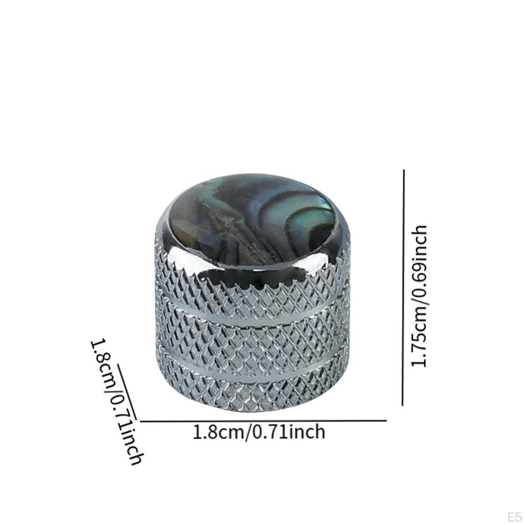 Botão de Controle Potenciômetro Botão de Pote, Robusto, Fácil Instalação, para Potenciômetros de Eixo de 6mm Profissional Guitarra