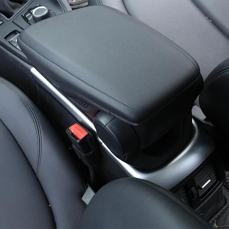 Car Center Armrest Box Decorative Strip Trim Cover Frame Fit For BMW X1 F48  X2 F47 2018- Auto Interior