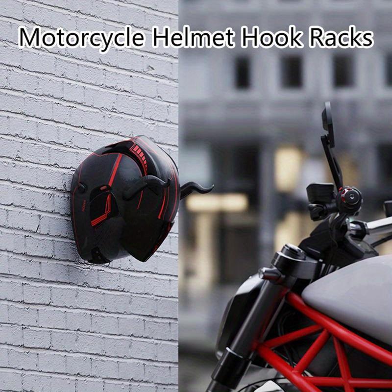 Motorcycle Helmet Hook Rack – Multipurpose Wall Mounted Hook for Helmet, Luggage, Jacket, Kitchen Cabinet & Shelf Storage