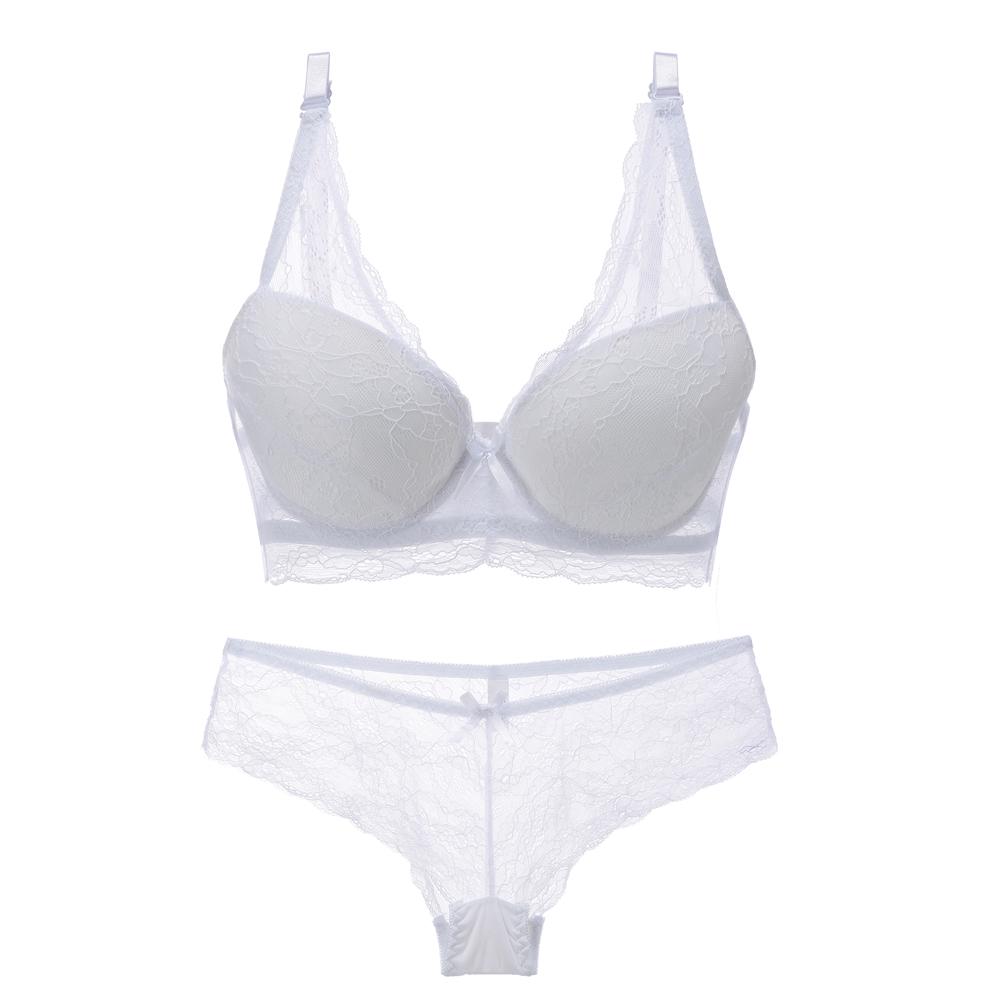 Artdewred Sexy Push up Bra Set Lace Hollow out Bralette Underwear Panty Set Women Bra Brief Sets