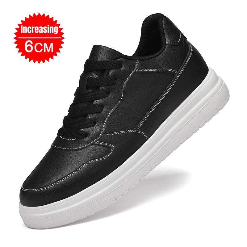 Platform Elevator Shoes Men Lifting Skate Board Shoes Sneakers Thick Sole Hidden Height Enhancing Increase Sports Casual Shoes